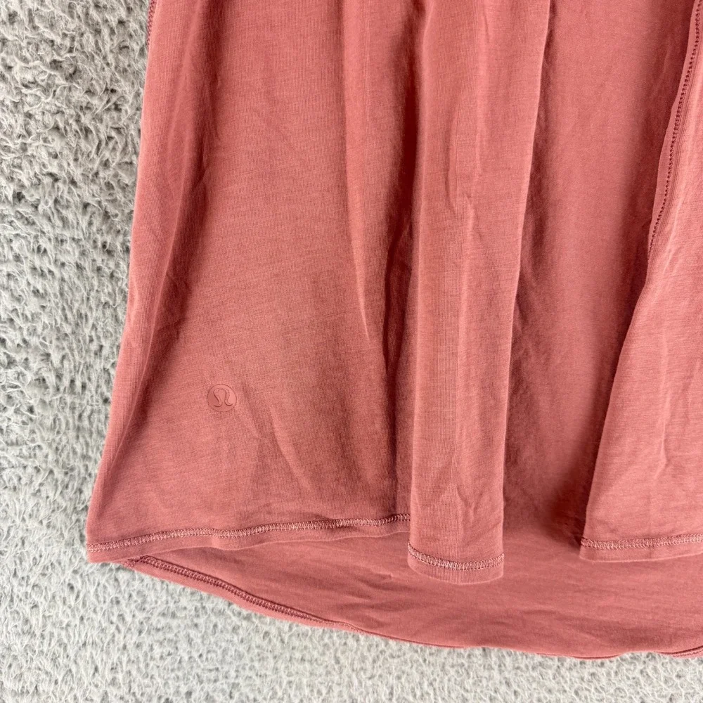 Lululemon All It Takes Tank Top Womens 4 Pink Tulip Back Yoga‎ Sleeveless Top